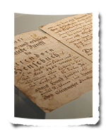 Schriftstück zur Erklärung einzelner Bereiche der Schmiedekunst